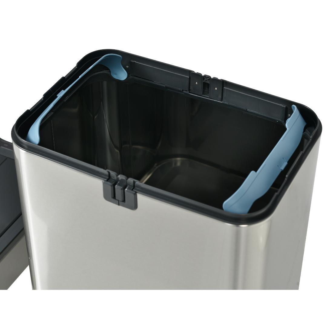 センサー式自動開閉ゴミ箱 50L 上向き ステンレス製 ダストボックス