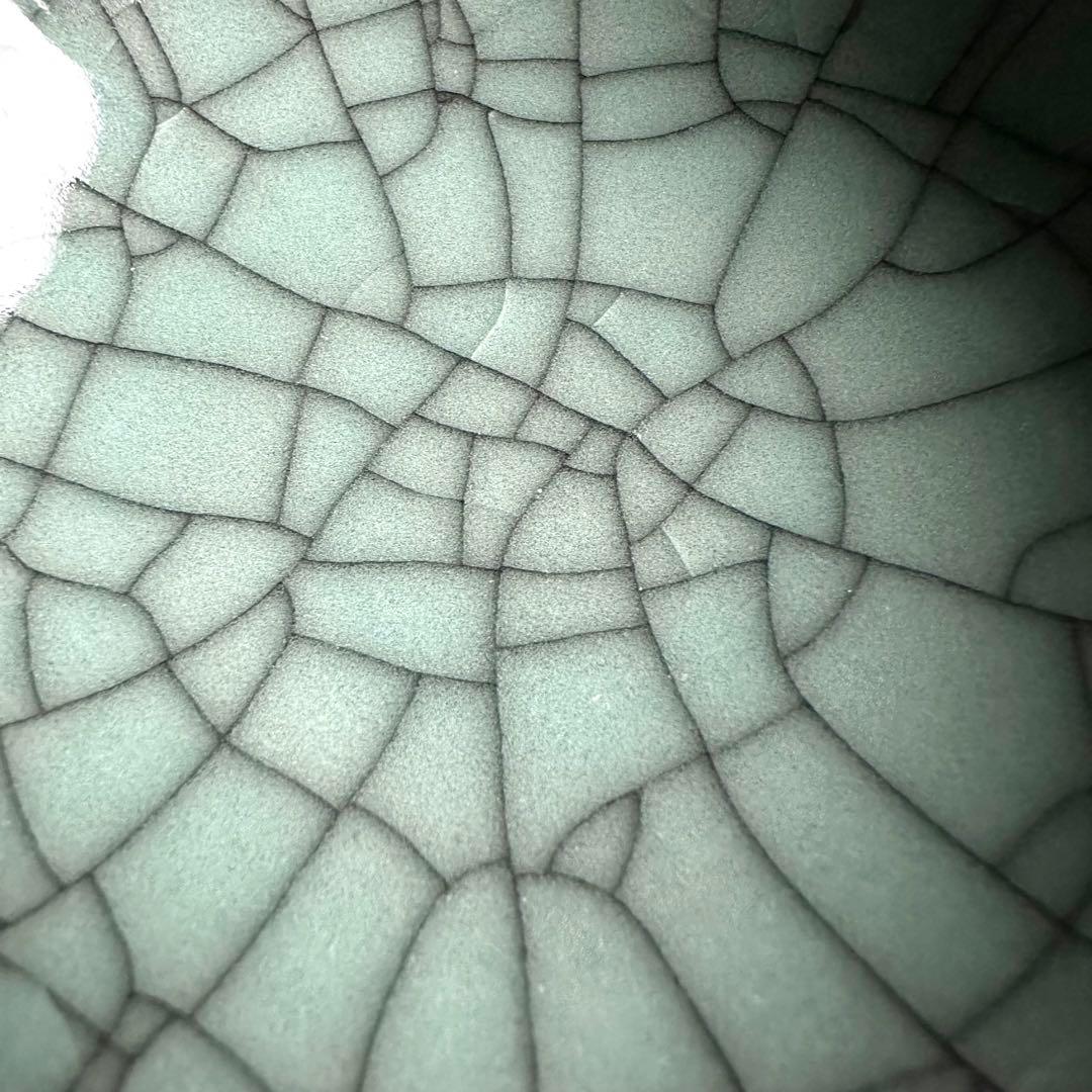 青磁　輪花杯　郊壇官窯　哥窯　唐物　中国美術　中国古玩