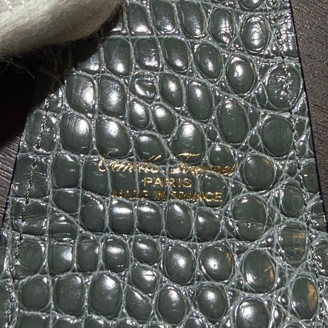 カミーユフォルネ CAMILLE FOURNETレザー×クロコダイル ペンケース