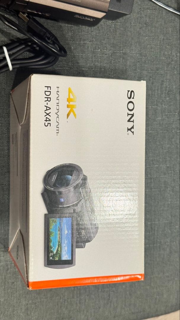 【美品】SONY 4Kビデオカメラ FDR-AX45（ブラウン）