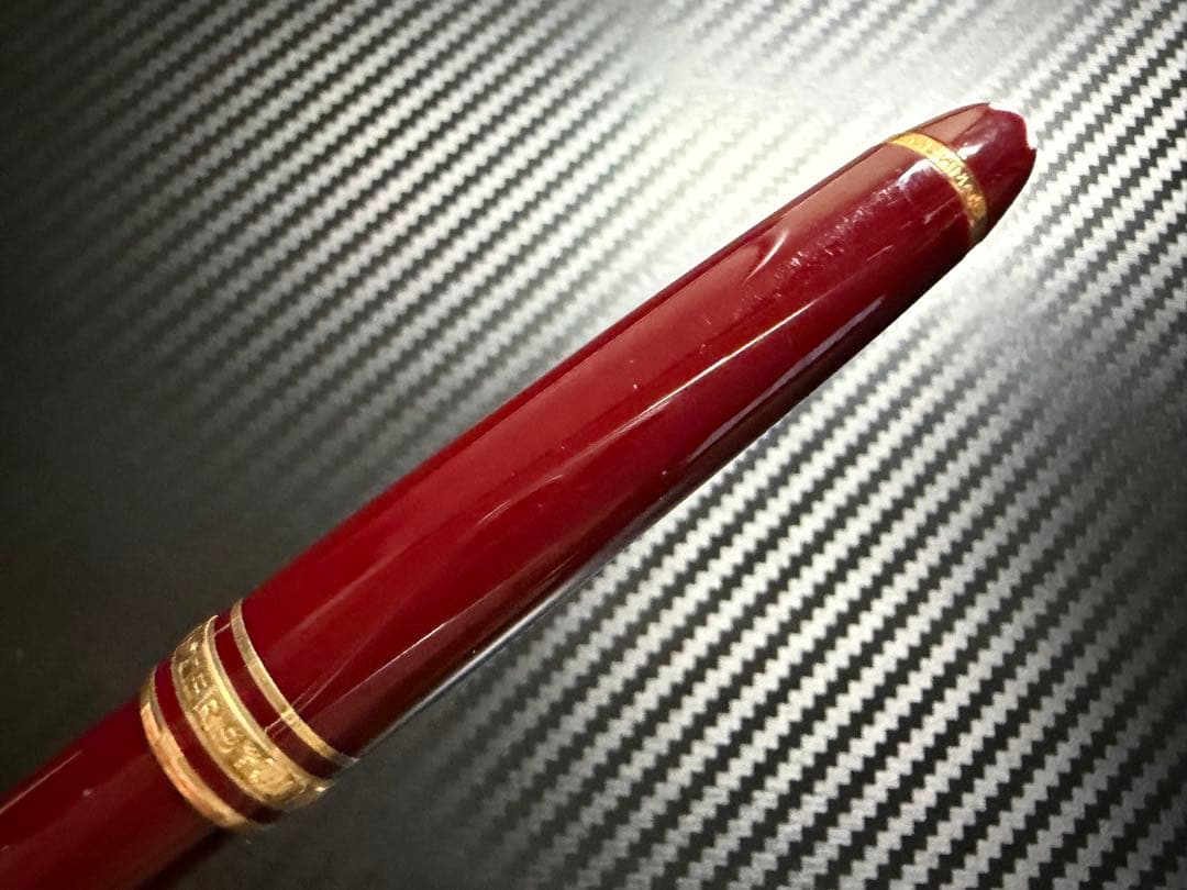 美品 エボナイト芯 モンブラン 144 ボルドー 全金 B 太字 万年筆