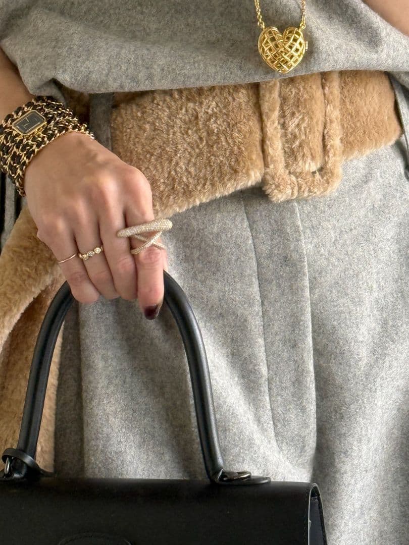 .*様 新品未使用【CHIEKO+】fur tail belt/エコファーロング