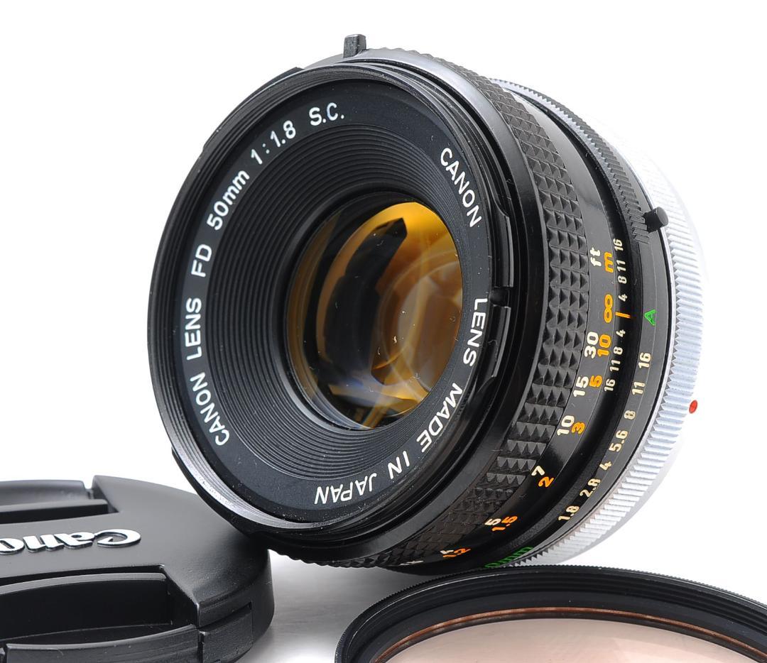 Canon A-1 + FD50mm F1.8 S.C. 動作良好 キャノン