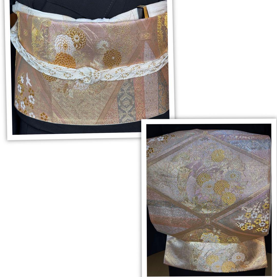 正絹豪華作家物留袖６点フルセット 留袖　袋帯　帯締め帯揚げ　長襦袢　末広