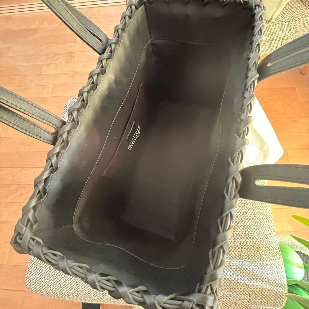 ア ヴァケーション×ロンハーマン別注 ラタンバッグ Mブラック 半額以下です。