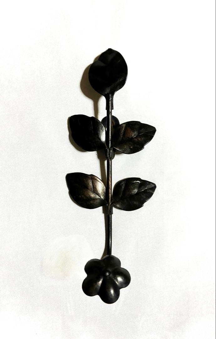 アイアンフック ウォールフック 薔薇 バラ リーフ アンティーク ヴィンテージ