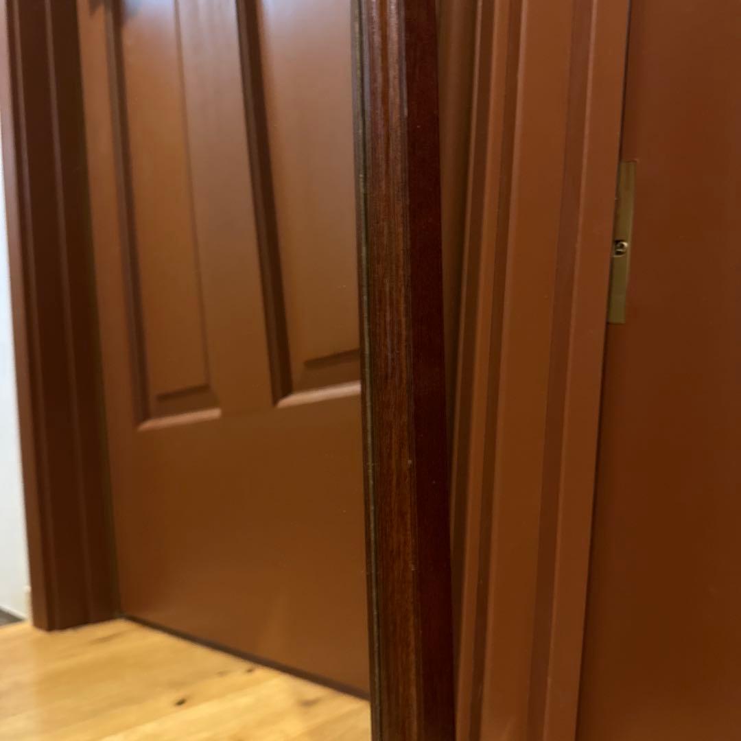 イタリア製 チーク材 ウォールミラー 壁掛け鏡 アンティーク ヴィンテージ