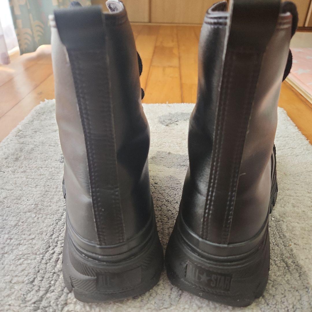 美品　CONVERSE ブラック ハイカットブーツ 厚底