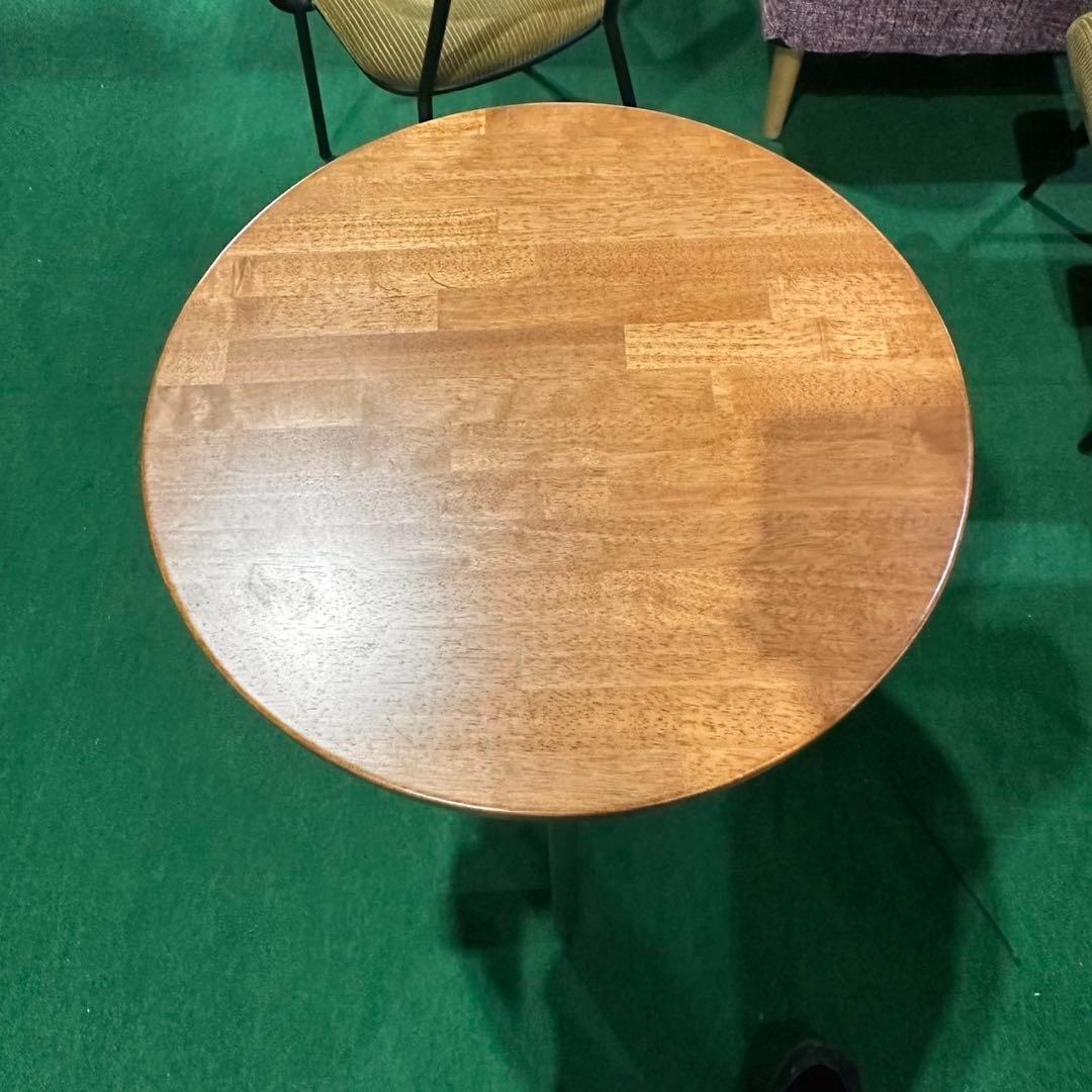 KANADEMONO ラウンドテーブル 天然木 モダン 家具 E074