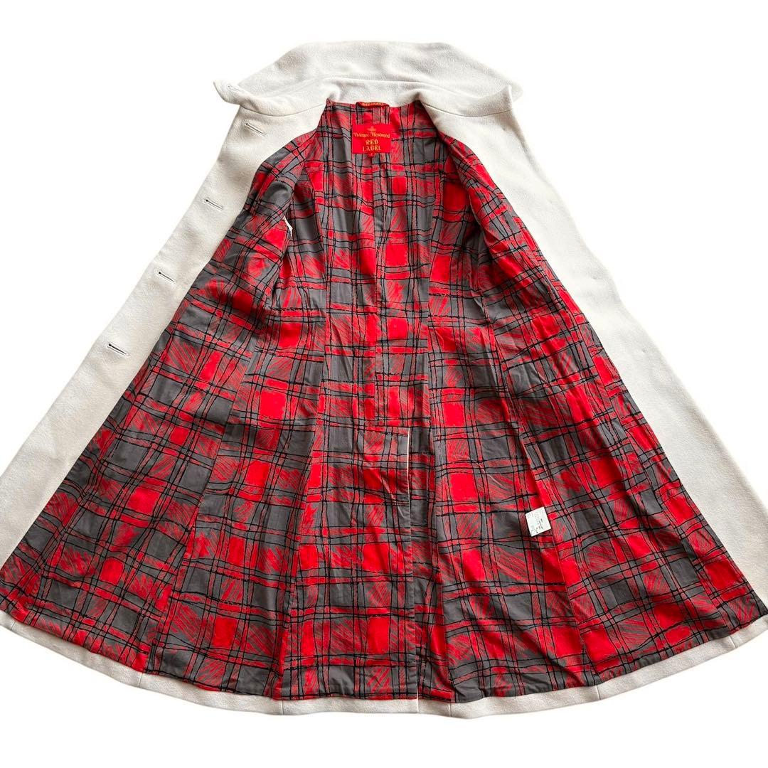 ヴィヴィアンウエストウッド ウールコート オーブ アンゴラ ベージュ サイズ2