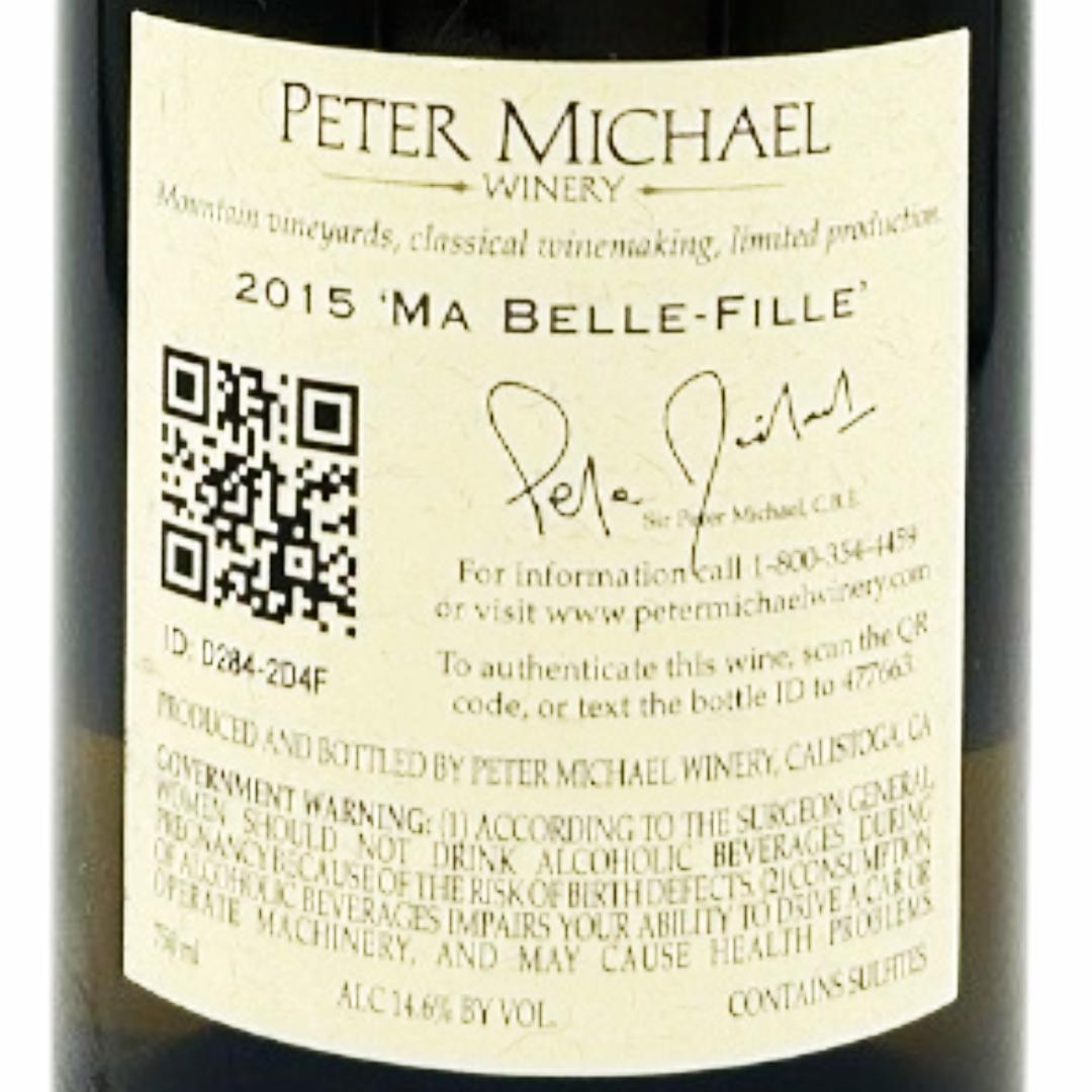 2015 ピーター マイケル シャルドネ マ ベル フィーユ