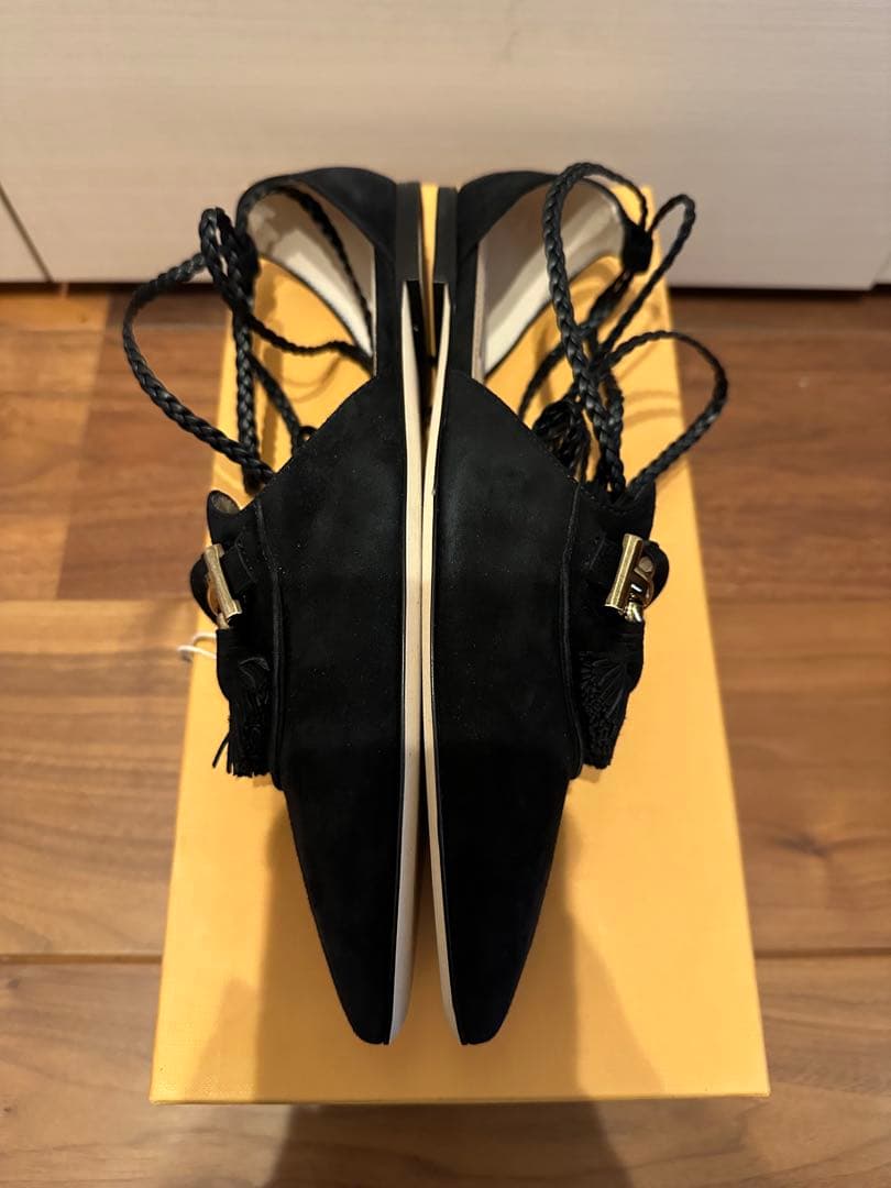 新品未使用　TOD's トッズ　フラットシューズ　黒　37.5
