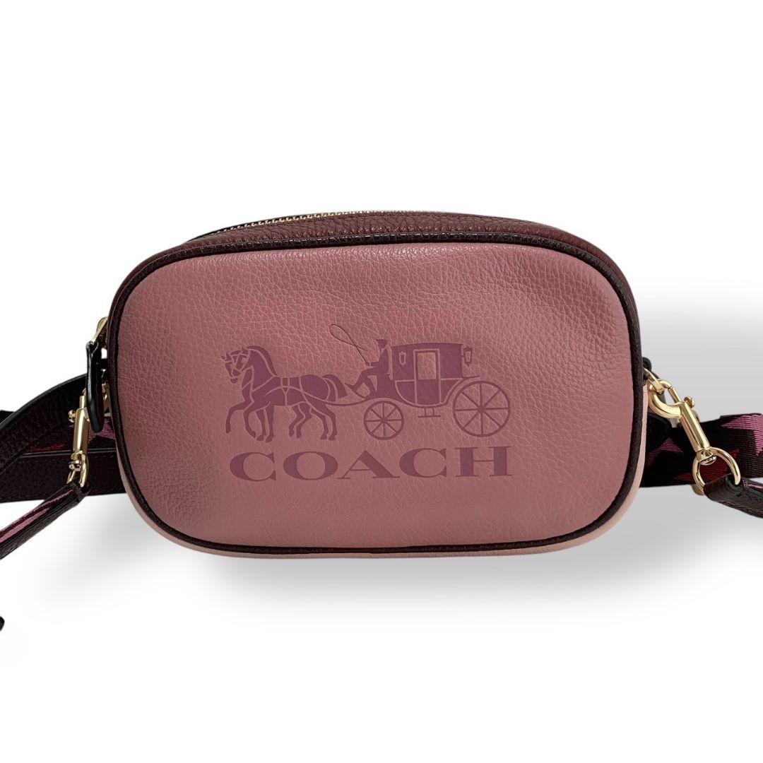 美品　コーチ　ショルダーバッグ　ボディバッグ斜めがけ　レザー　ゴールド金具