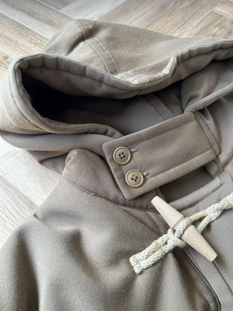 美品　17aw COMOLI ウール中綿ダッフルコート　キャメル　サイズ3