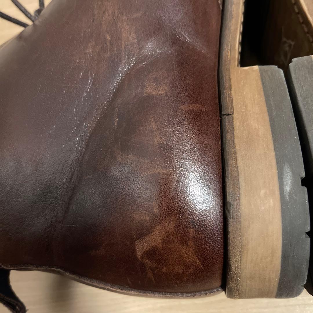 良品 RODD&GUNN チャッカブーツ 本革 高級品質 ブラウン 46