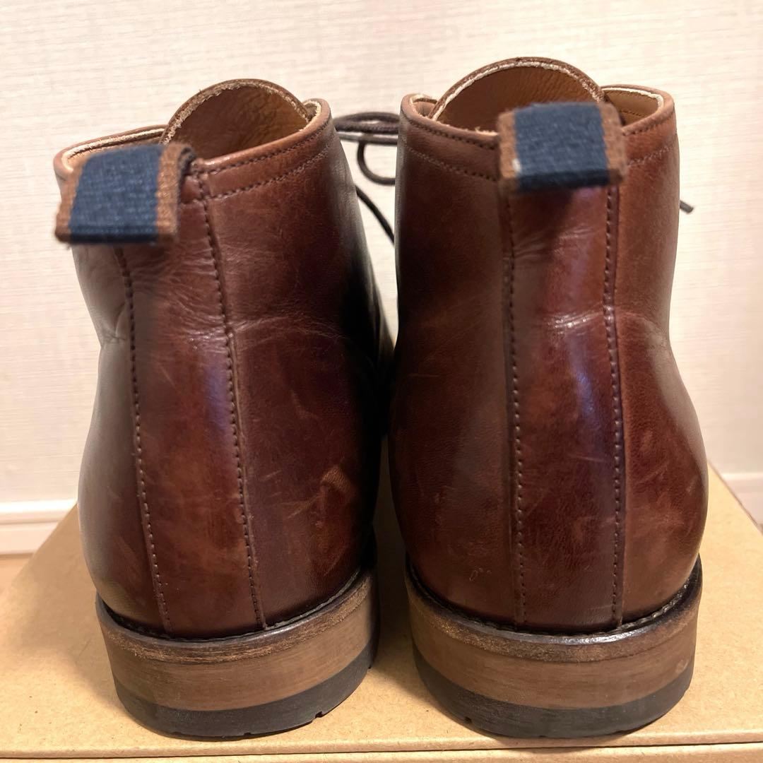 良品 RODD&GUNN チャッカブーツ 本革 高級品質 ブラウン 46