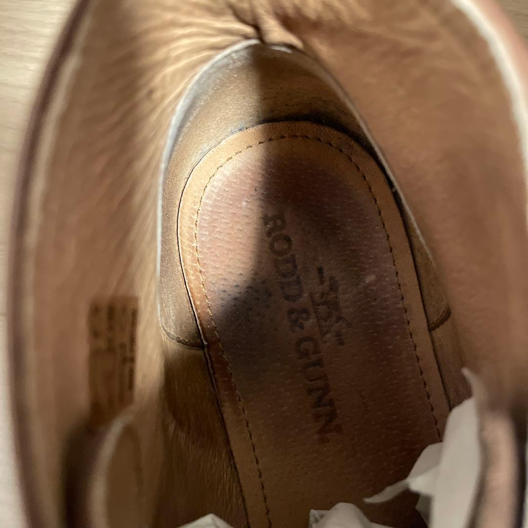 良品 RODD&GUNN チャッカブーツ 本革 高級品質 ブラウン 46