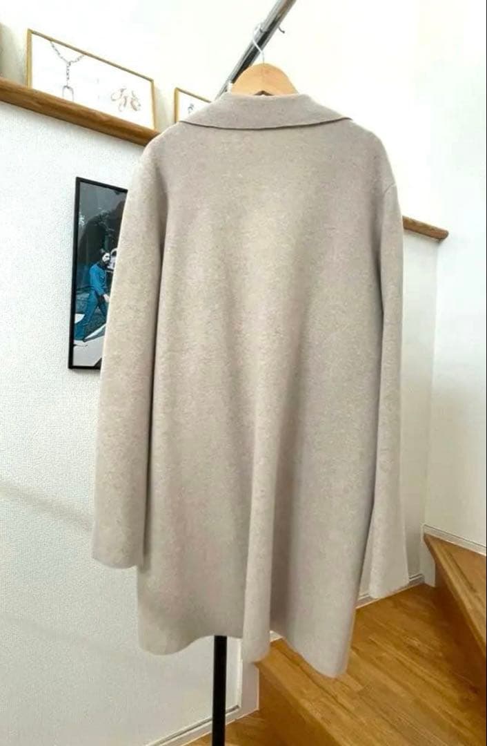 アニオナAGNONA カシミアニットジャケットコート未使用に近い