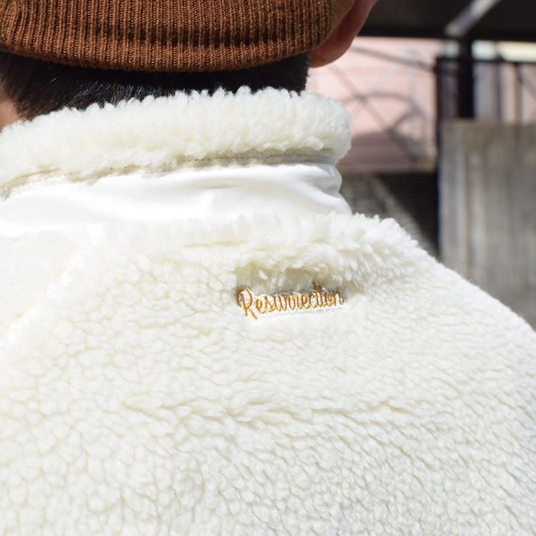 レザレクション　新品　XXLサイズ　シロ　ボアブルゾン