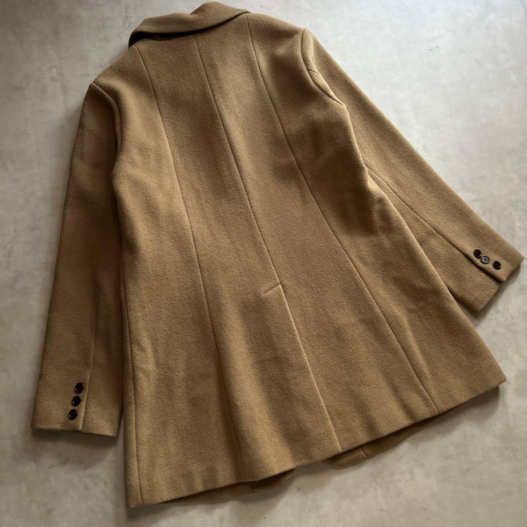 plantation ウール　アンゴラ　ロングコート　キャメル