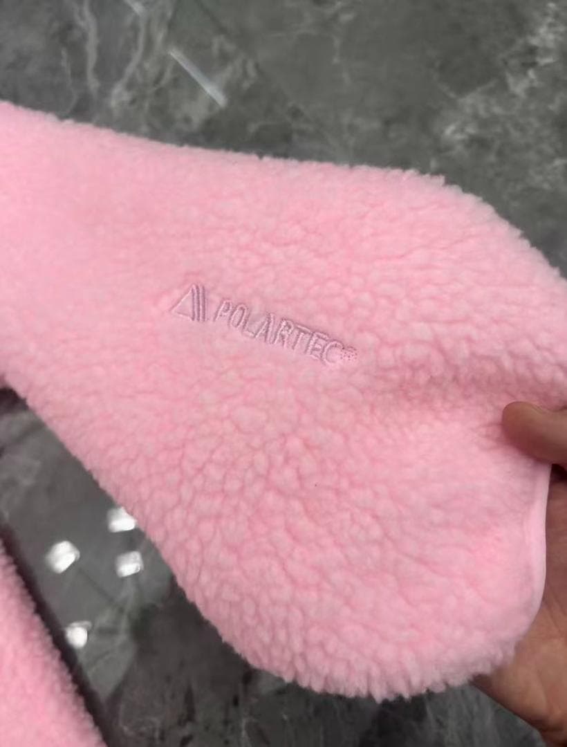 Supreme ピンク フリースジャケット男女兼用