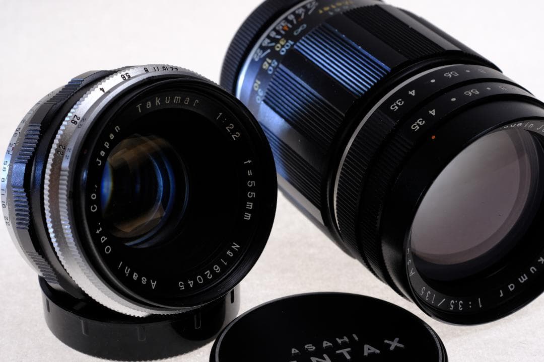 【世界稀少】無印Takumar 55mm F2.2【5群5枚】+135/3.5