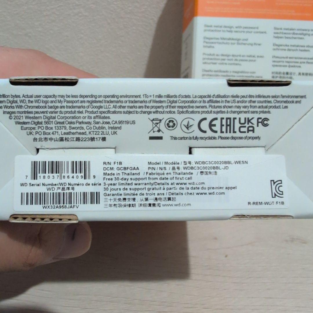 WD My Passport Ultra 2TB 2個セット