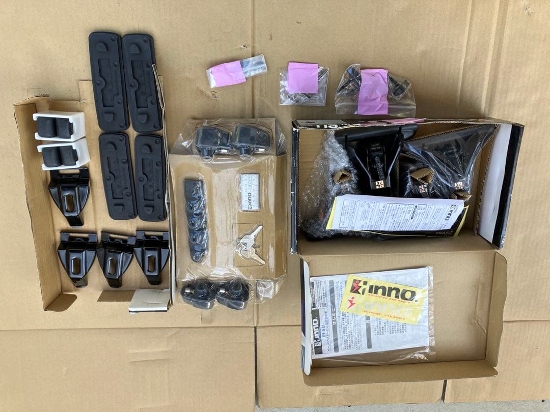 未使用使デリカD5用 INNO K346 ウィンターキャリアセット