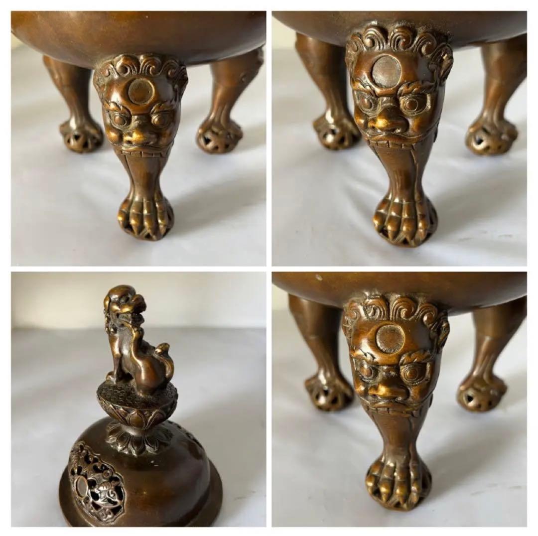 【希少品】香炉　古銅製　宣徳年製 共箱y10