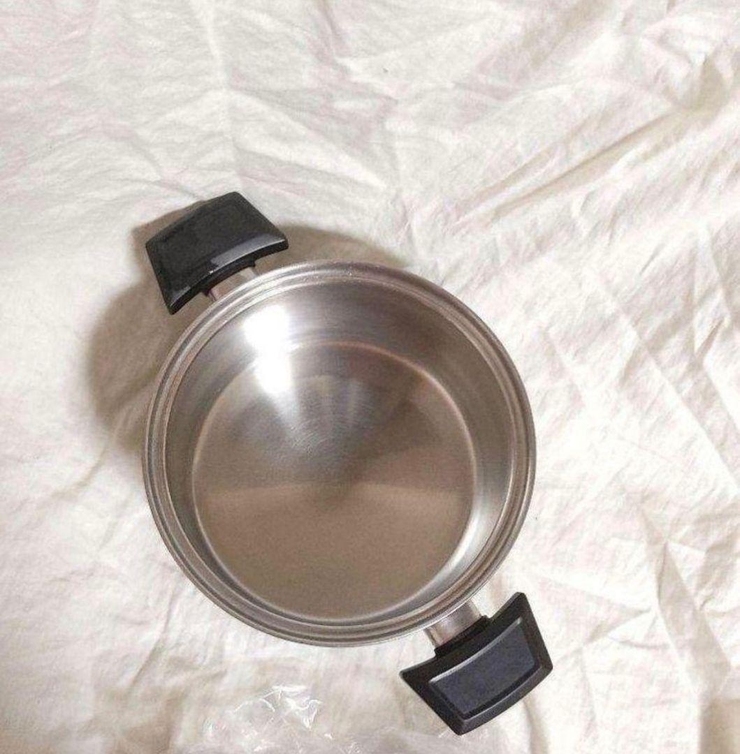 　queen 超美品 IH対応品　ロイヤルクイーン 2QT　蓋付き@