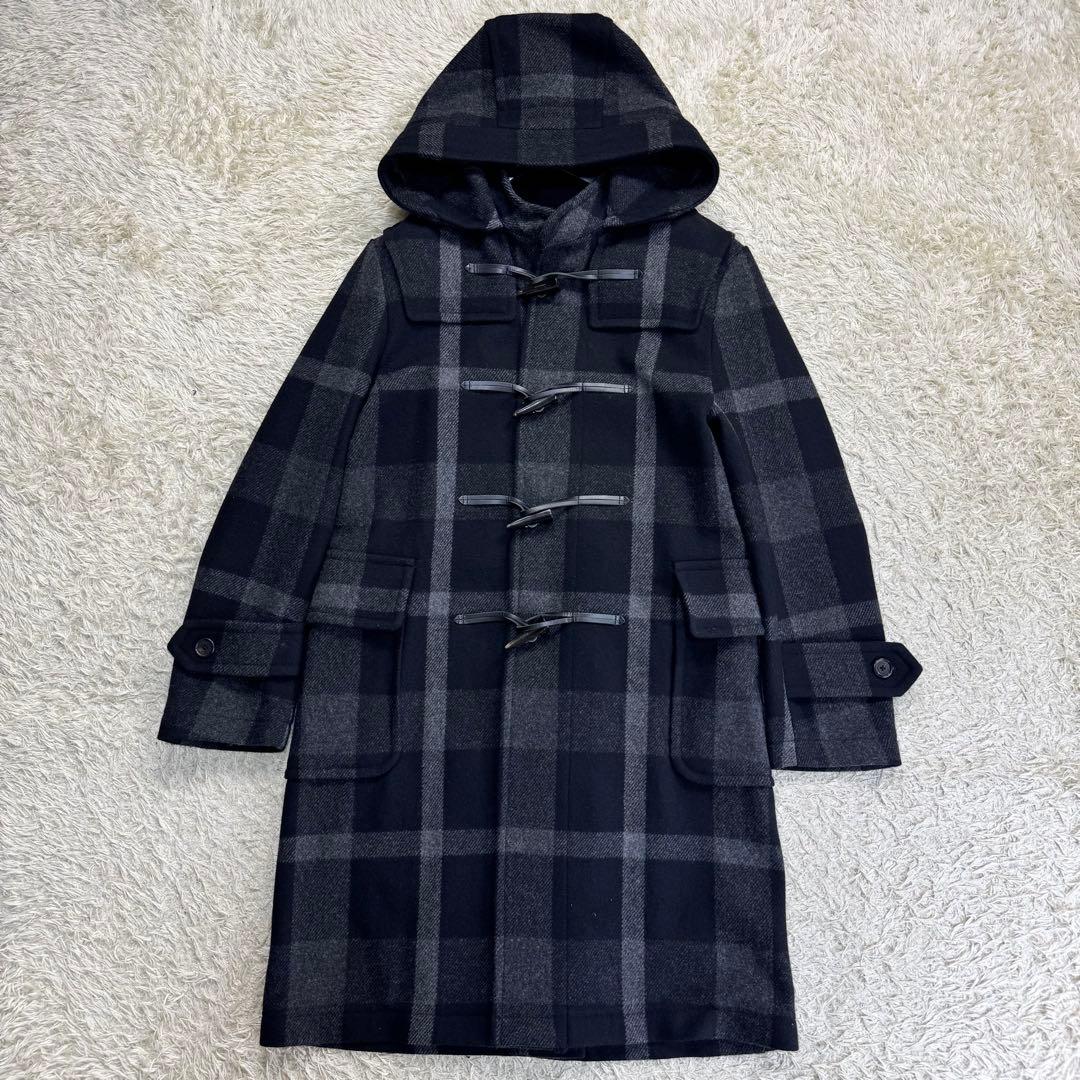 ブラックレーベルクレストブリッジ　ダッフルコート　メンズ　ノバチェック　Mサイズ