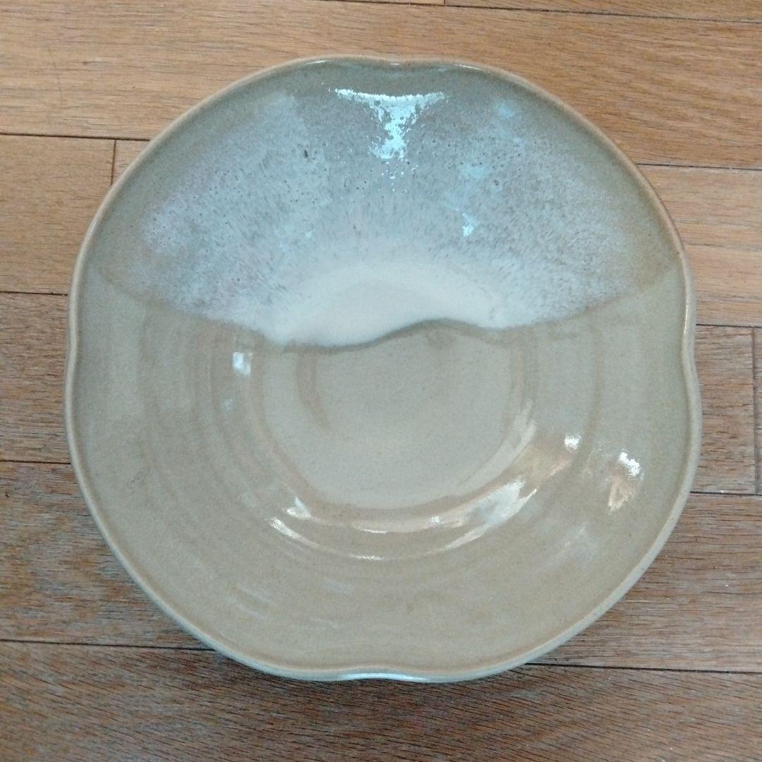 東洋中国骨董【松林庵登陽窯萩焼お皿】人気陶芸家　玉村登陽代表作　在銘あり貴重希少