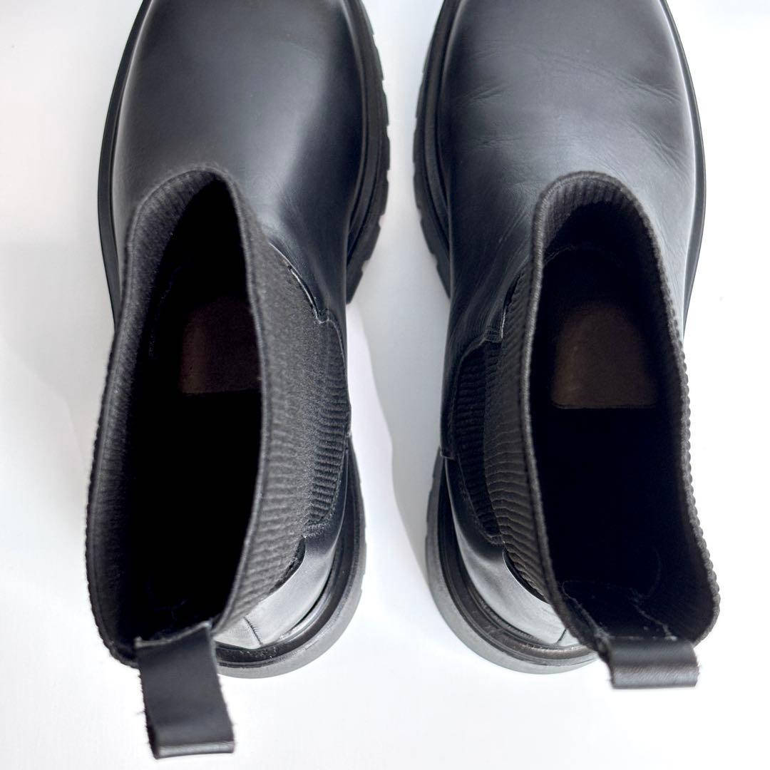 新品同様 CORSO ROMA 9 コルソローマ リブサイドゴアブーツ 23.5