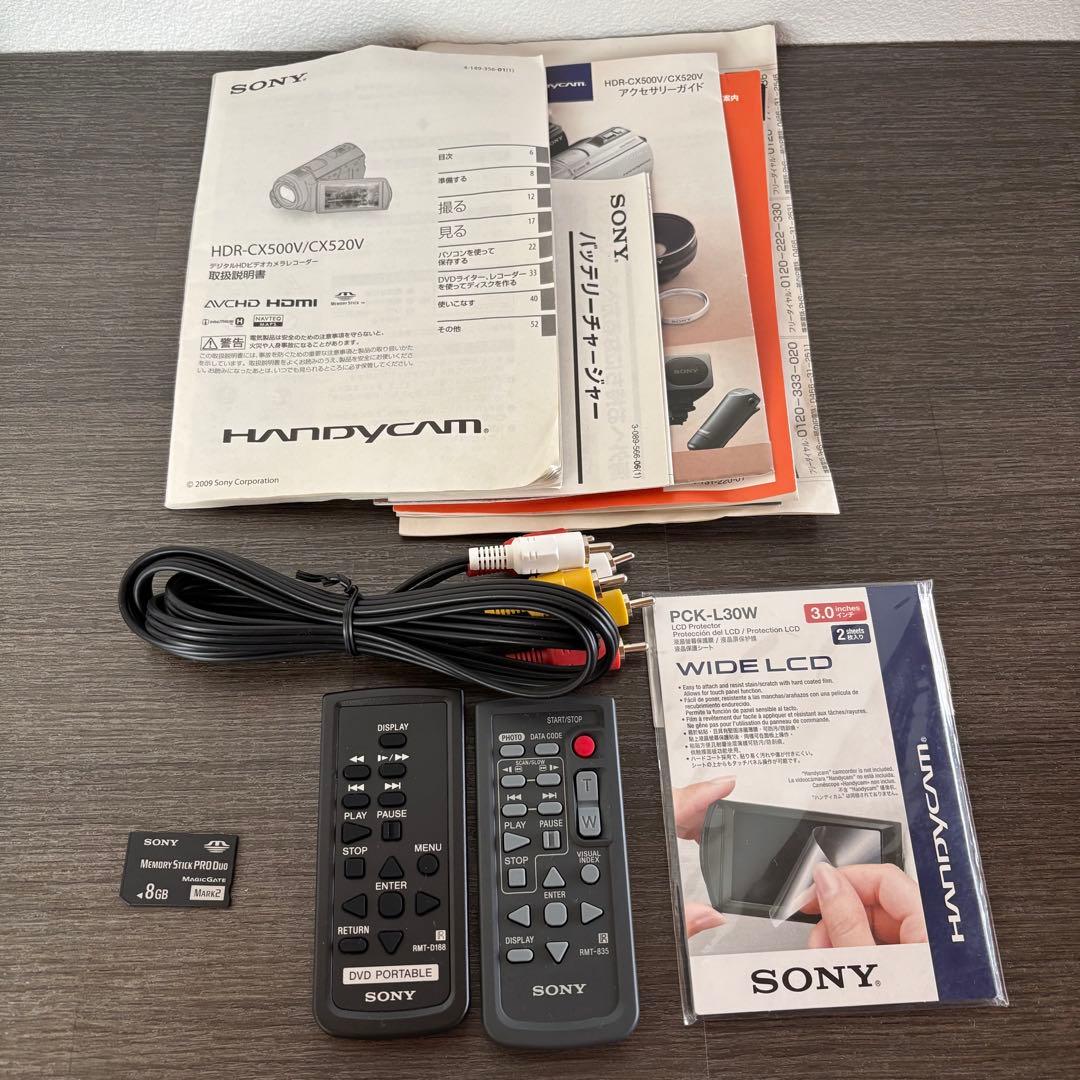 SONY HDR-CX520Vデジタルビデオカメラ おすすめアクセサリーキット付