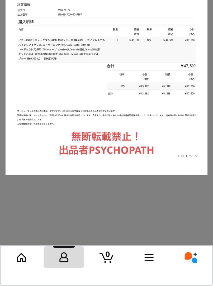 SONY NW-A307 64GB フィルム・SanDisk SD256GB付