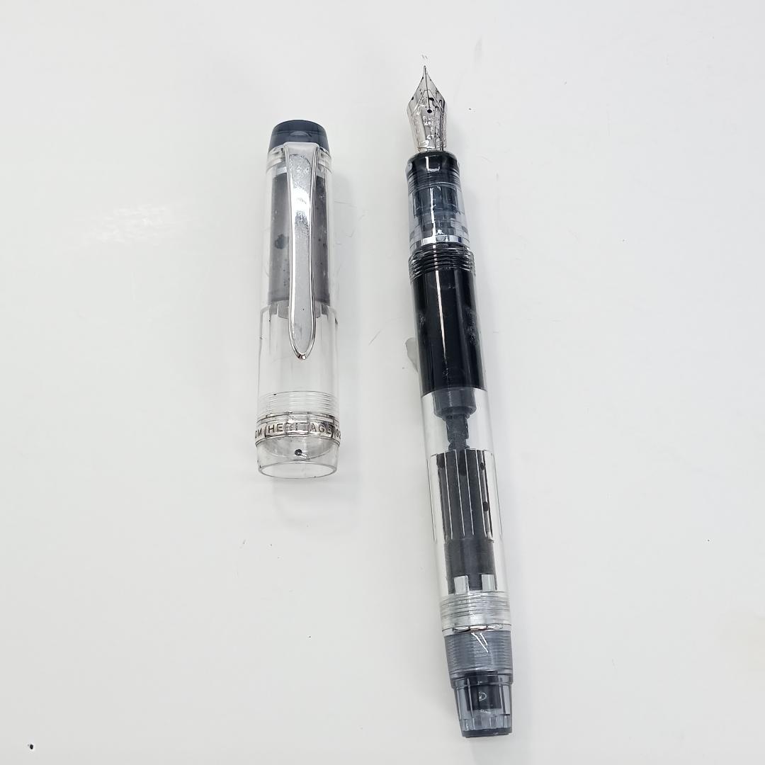 PILOT パイロット カスタム ヘリテイジ 92 万年筆 クリア スケルトン
