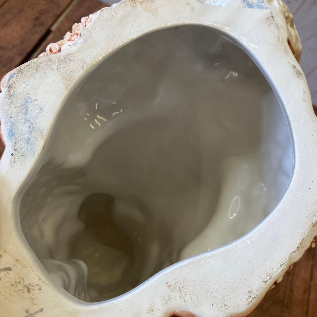 陶器製 プードル 庭 オーナメント 置物 動物 装飾 鑑賞 犬の置物 90年代