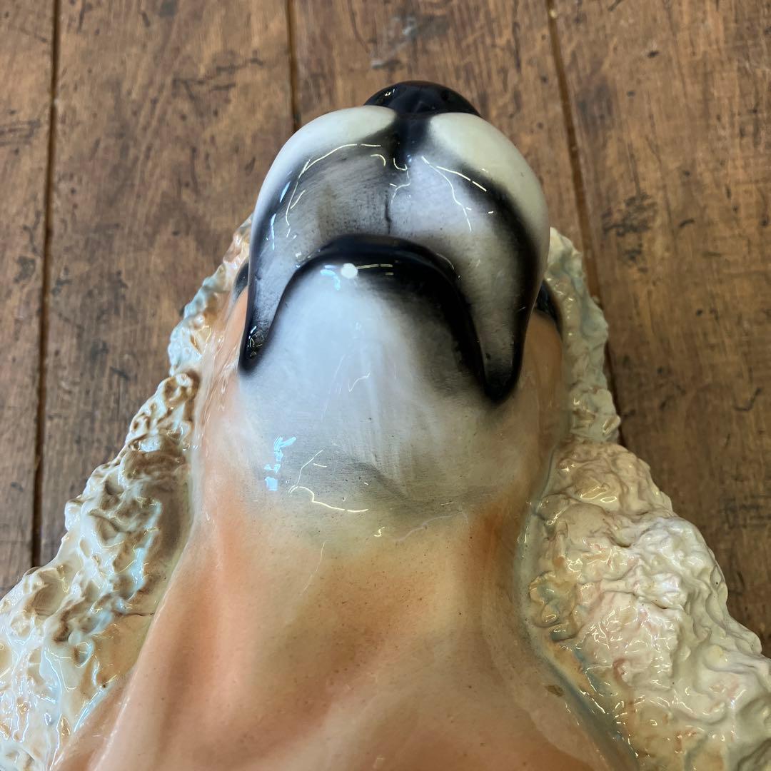 陶器製 プードル 庭 オーナメント 置物 動物 装飾 鑑賞 犬の置物 90年代