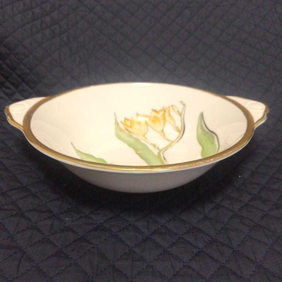 売約済、超レアー、スージークーパー、グレイ社フローラルフルーツボウル100年もの