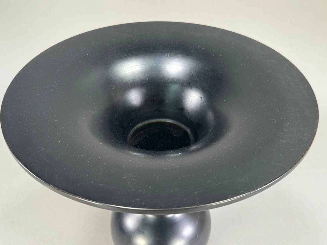 いけばな　池坊　立花　銅鋳造　銅花器　高さ29.5cm 華道具　花瓶　銅器