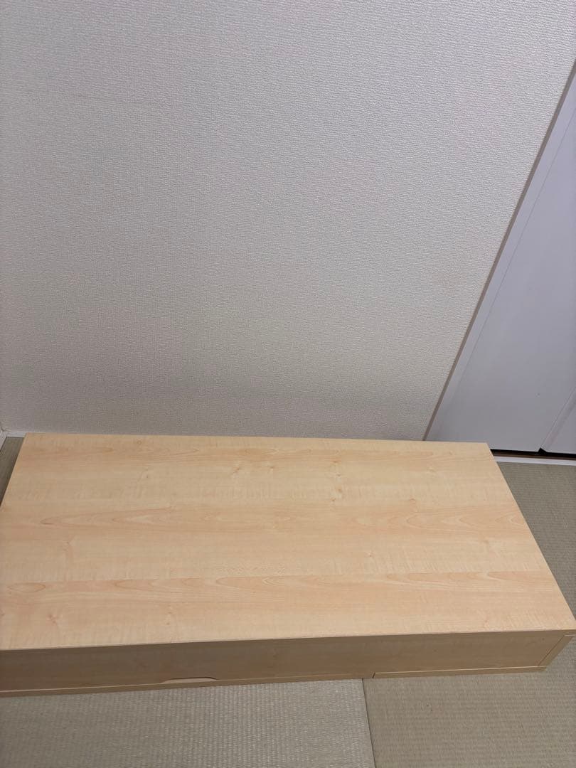 JKプラン 昇降式テーブル KKS-0025-WHNA ホワイト×ナチュラル