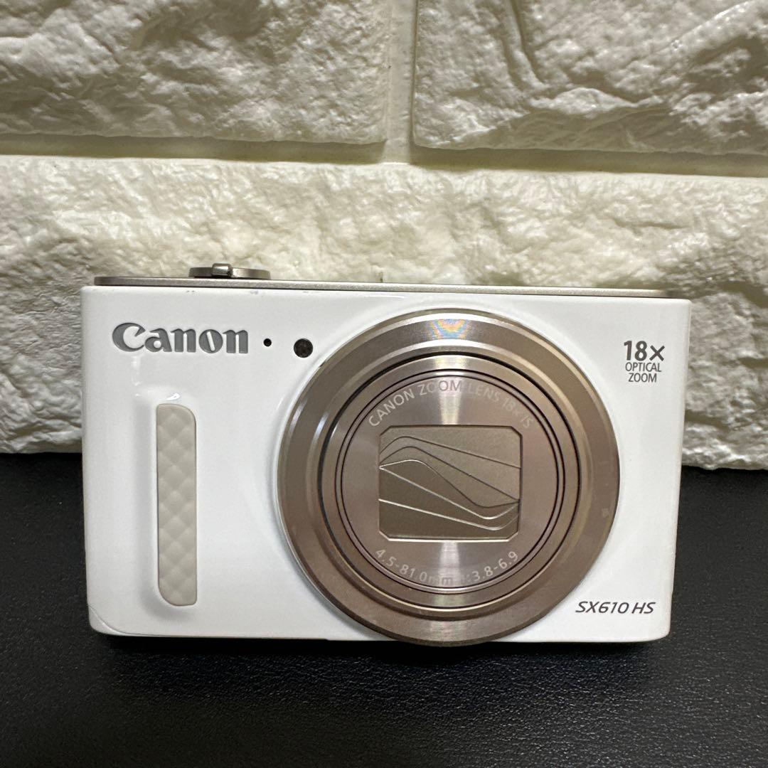 美品Canon Powershot SX610 HS ホワイト 動作品
