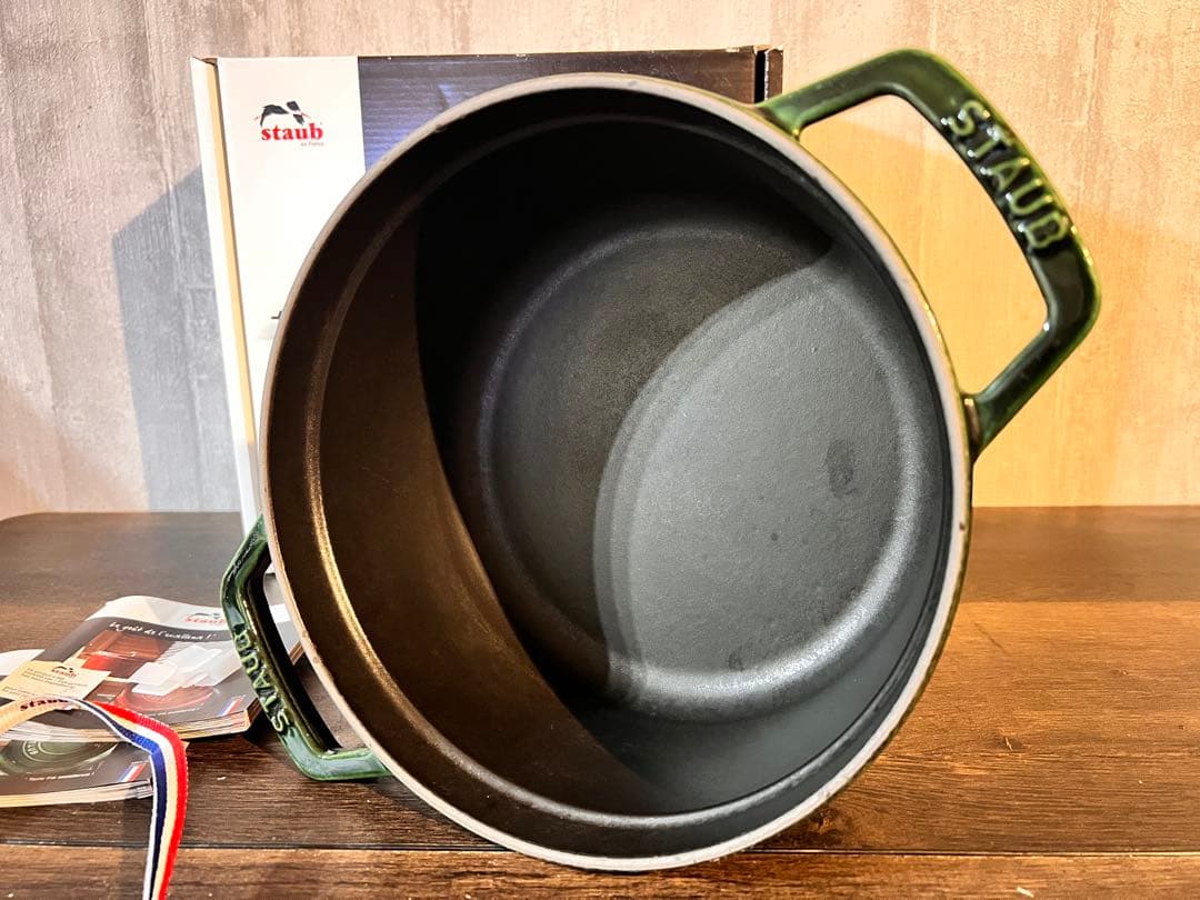 STAUB LA COCOTTE 22cm ダークグリーン ストウブ ストゥブ