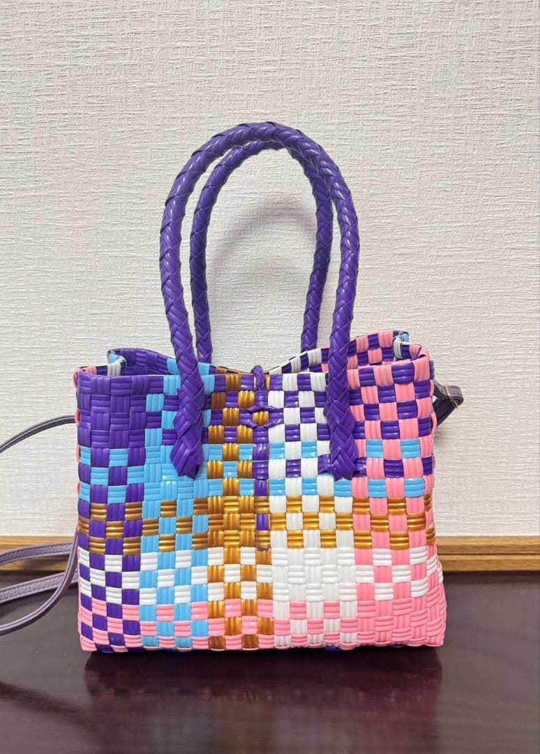 【専用】　プラカゴ　メルカド　横長　トートバッグ　パサール　ブラック 1228