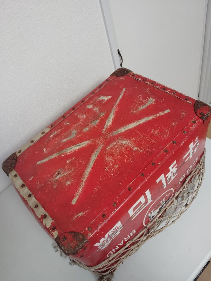 牛乳石鹸　ボテ箱　ぼて箱　ネット付き　レトロ　　スーパーカブ