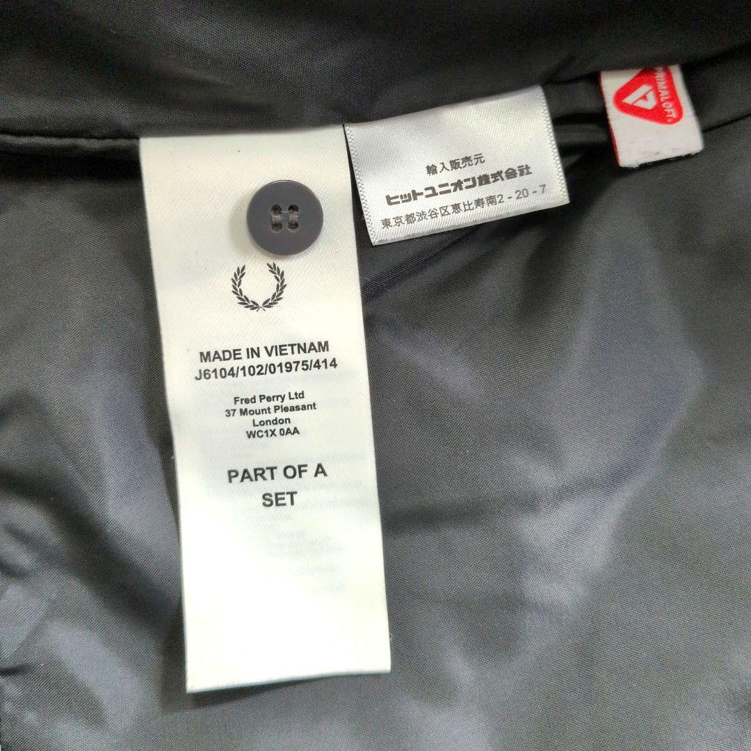 【美品】フレッドペリー モッズコート ライナー ファー付 黒