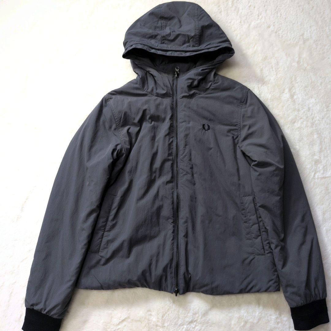 【美品】フレッドペリー モッズコート ライナー ファー付 黒