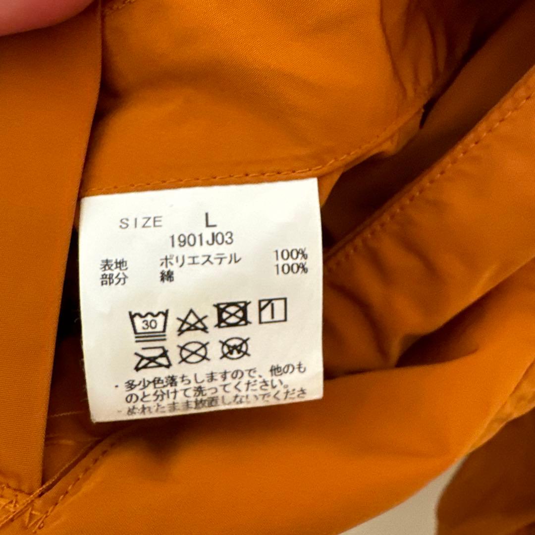 KUON オレンジ コーチジャケット パッチワーク