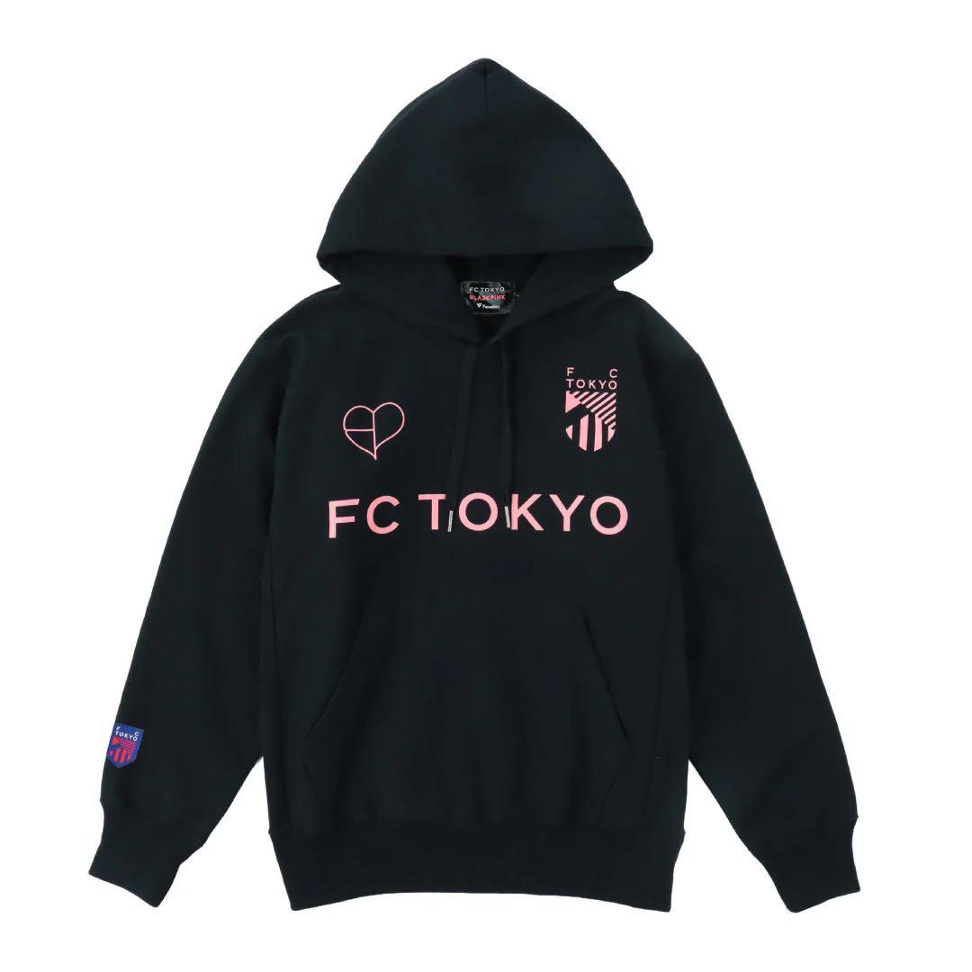 FC東京×BLACKPINK ブラック ロゴフーディ Tシャツ タオルマフラー