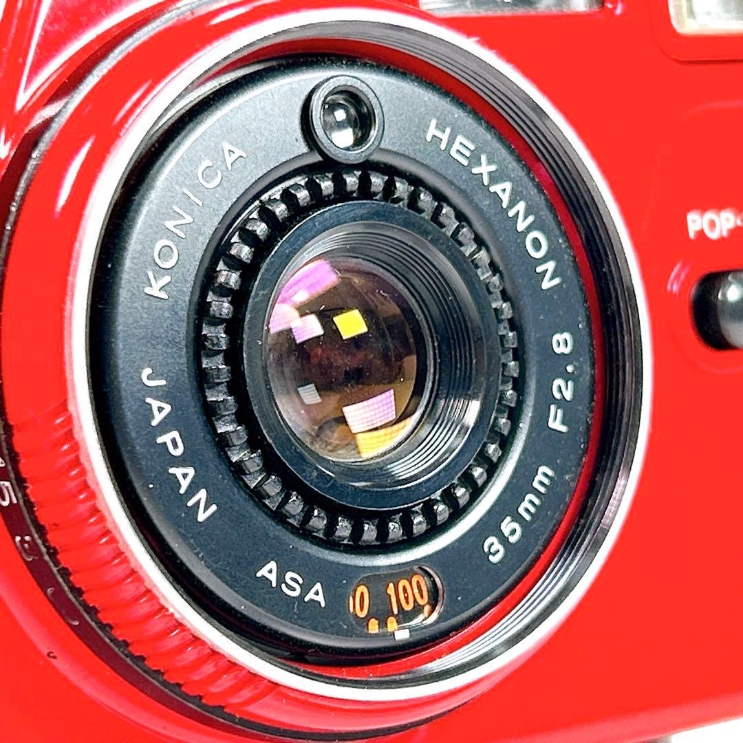 【美品】KONICA フィルムレンズ C35 EF3 レッド